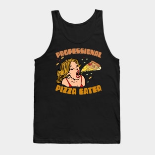 Professional Pizza Eater Pop Art Tank Top